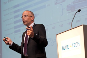 Vortrag über Elektromobilität am Bluetech-Meeting